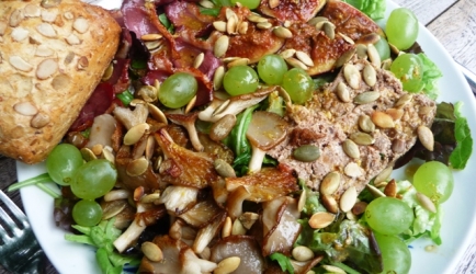 70 - Herfstsalade met Vijgen Oesterzwammen